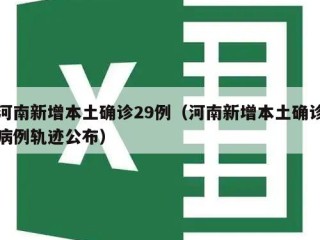 河南新增本土确诊29例（河南新增本土确诊病例轨迹公布）